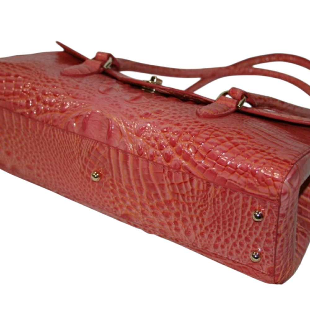 Brahmin Dayan Snapdragon Crocodile Embossed Shoulder Bag (Retail $329) - NWT! - Picture 7 of 10